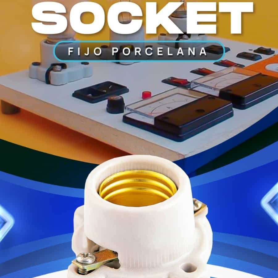 Socket fijo porcelana Imporcoelec