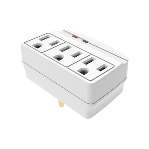 1147CP-1 ADAPTADOR 3 SALIDAS CON PROTECTOR DE VOLTAJE 15A 125V