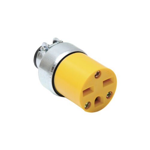 TOMACORRIENTE AEREO BLINDADO CHINO 3P 15A/250V AMARILLO