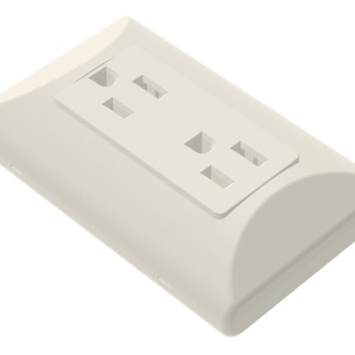 TOMA S/P RECTANGULAR 15A 125V BLANCO 77W