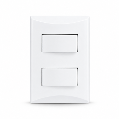 1 INTERRUPTOR DOBLE 15A/125V EAGLE BLANCO (1004-W)