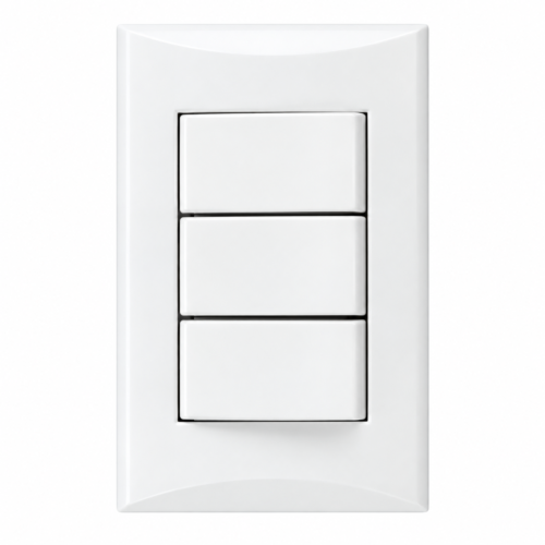 INTERRUPTOR TRIPLE 15A/125V EAGLE BLANCO (1005-W)