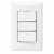INTERRUPTOR TRIPLE 15A/125V EAGLE BLANCO (1005-W)