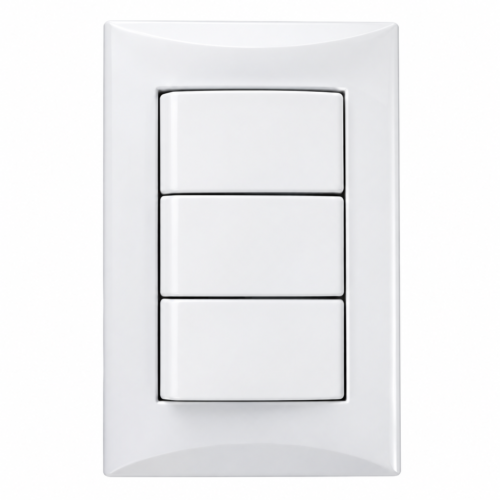 CONMUTADOR TRIPLE 15A/125V EAGLE BLANCO (1005B-W)