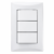 CONMUTADOR TRIPLE 15A/125V EAGLE BLANCO (1005B-W)