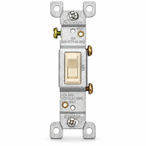 ac1b9a15-882a-4527-8971-4616854a10f6 INTERRUPTOR DE PALANCA 15A/120-277V MARFIL (1301-V)