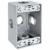 CAJETIN INTEMPERIE RECTANGULAR 3/4" DE 3 SALIDAS